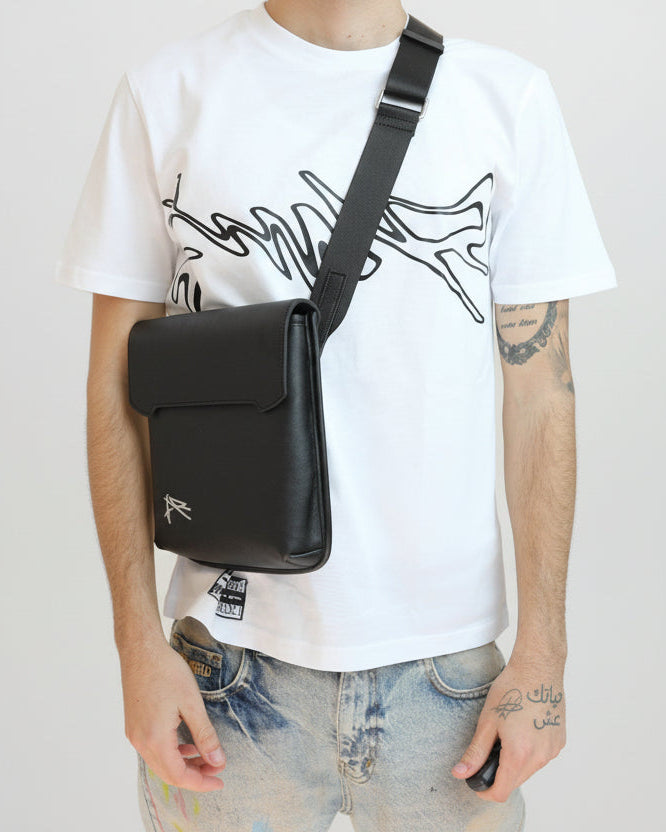 Mule Messenger Bag – Technical PU Leather.