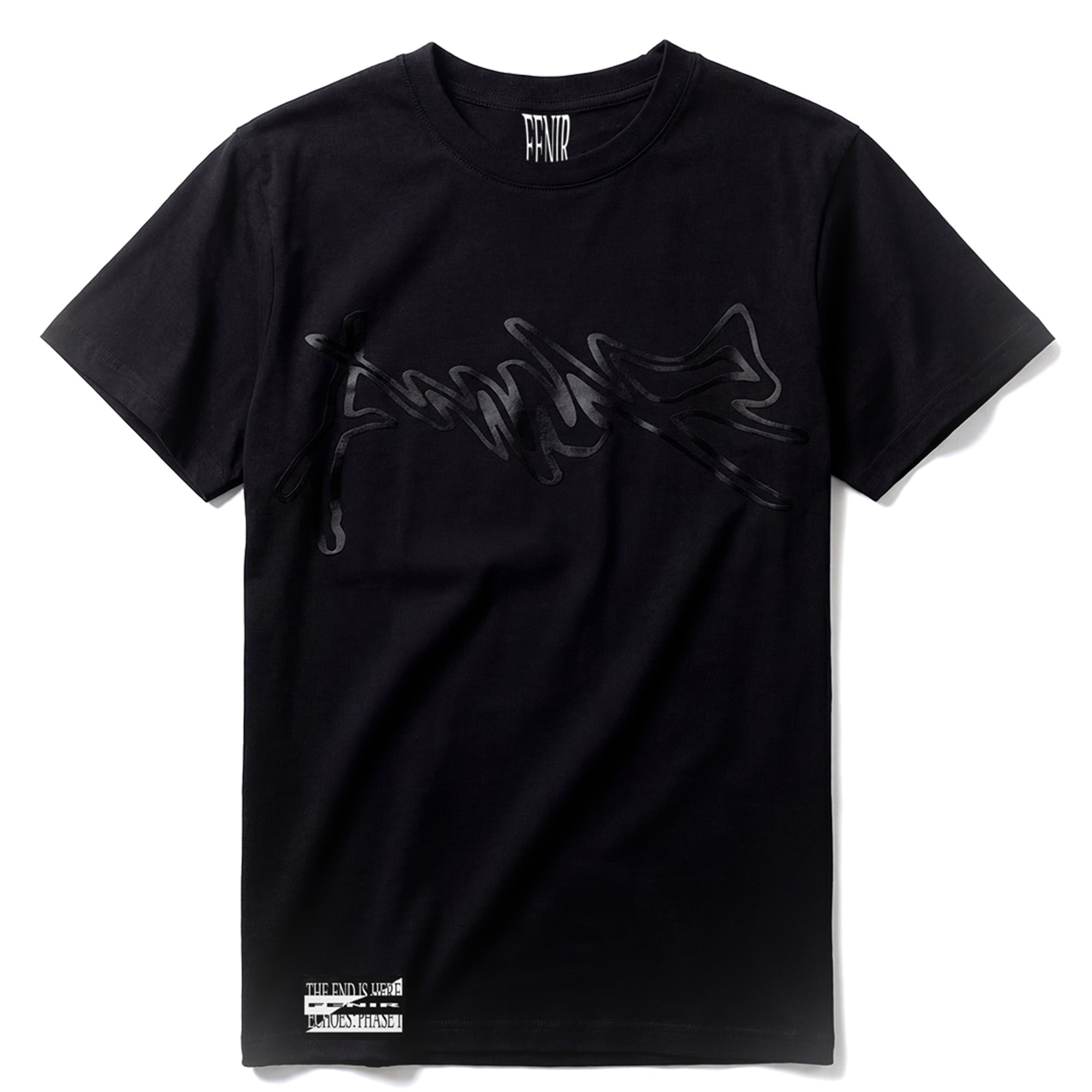 Signature Black-On-Black Cotton T-shirt