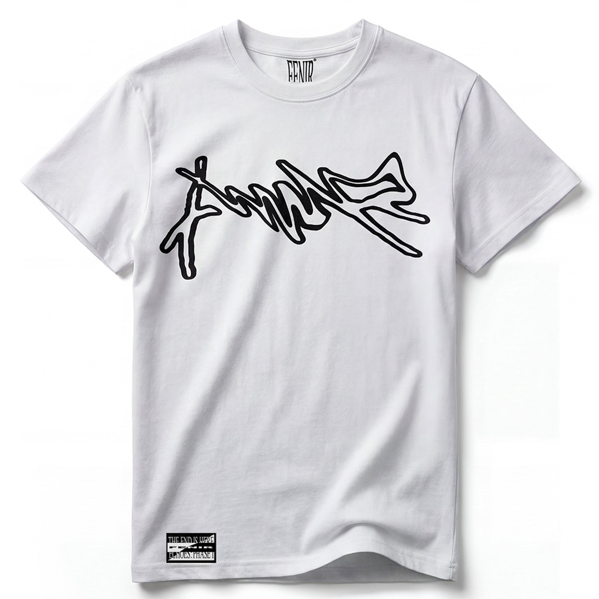 Signature Black on White Graphic T-Shirt